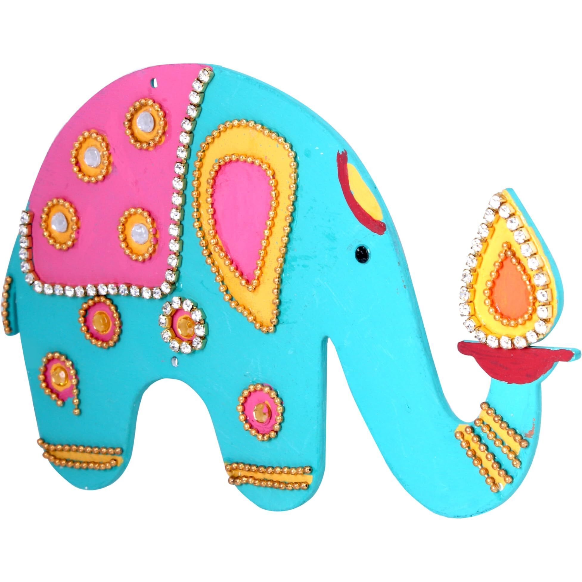 Little Birdie Hanging Decor Little Birdie Festive Elephant - Approx 13.5X8.6Cm 2Mm Thick 1Pc | Festive, Diwali Decoration (Left)