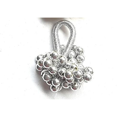 Paushak Boutique Silver Beads Latkan (2 Set Silver 4 Piece)