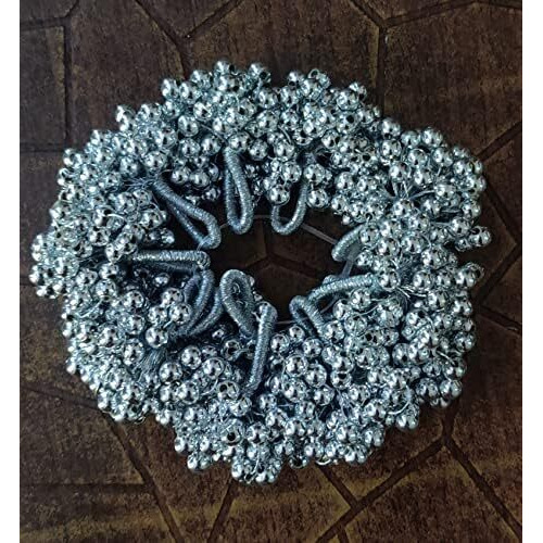 Paushak Boutique Silver Beads Latkan (2 Set Silver 4 Piece)