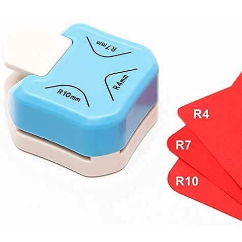 Schubert 3 In 1 Corner Cutter Punch Size R4Mm, R7Mm And R10Mm Rounder For Paper Craft And Photo Cutter Scrap-Booking Angle Eater