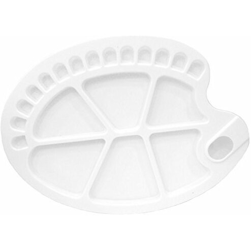 Brustro Kidney Shaped 20 Well Plastic Palette 34.5X25Cm