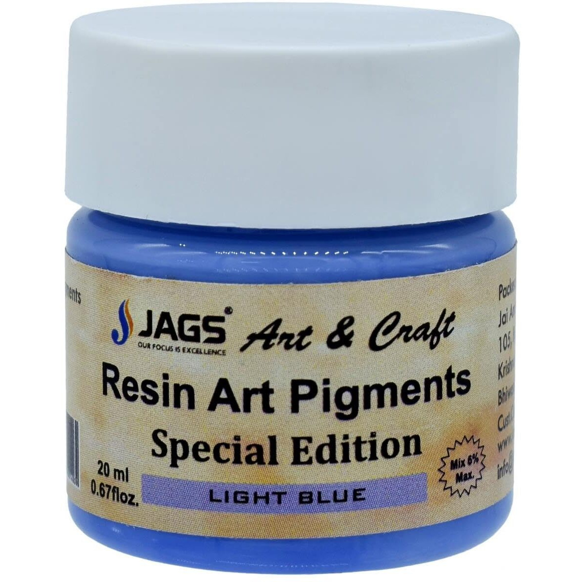 Prokart Resin Art Pigments 20Ml Light Blue (Rap224)