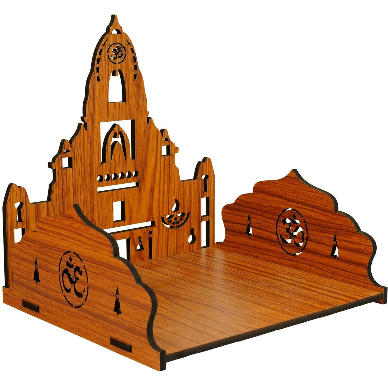 Ekhasa Kashi Vishwanath Inspired Wooden Pooja Mandir For Home Wall Mounted | Wooden God Temple For Home | Pooja Stand For Home | Puja Mandir For Home | Pooja Unit For Home | Temple For Office