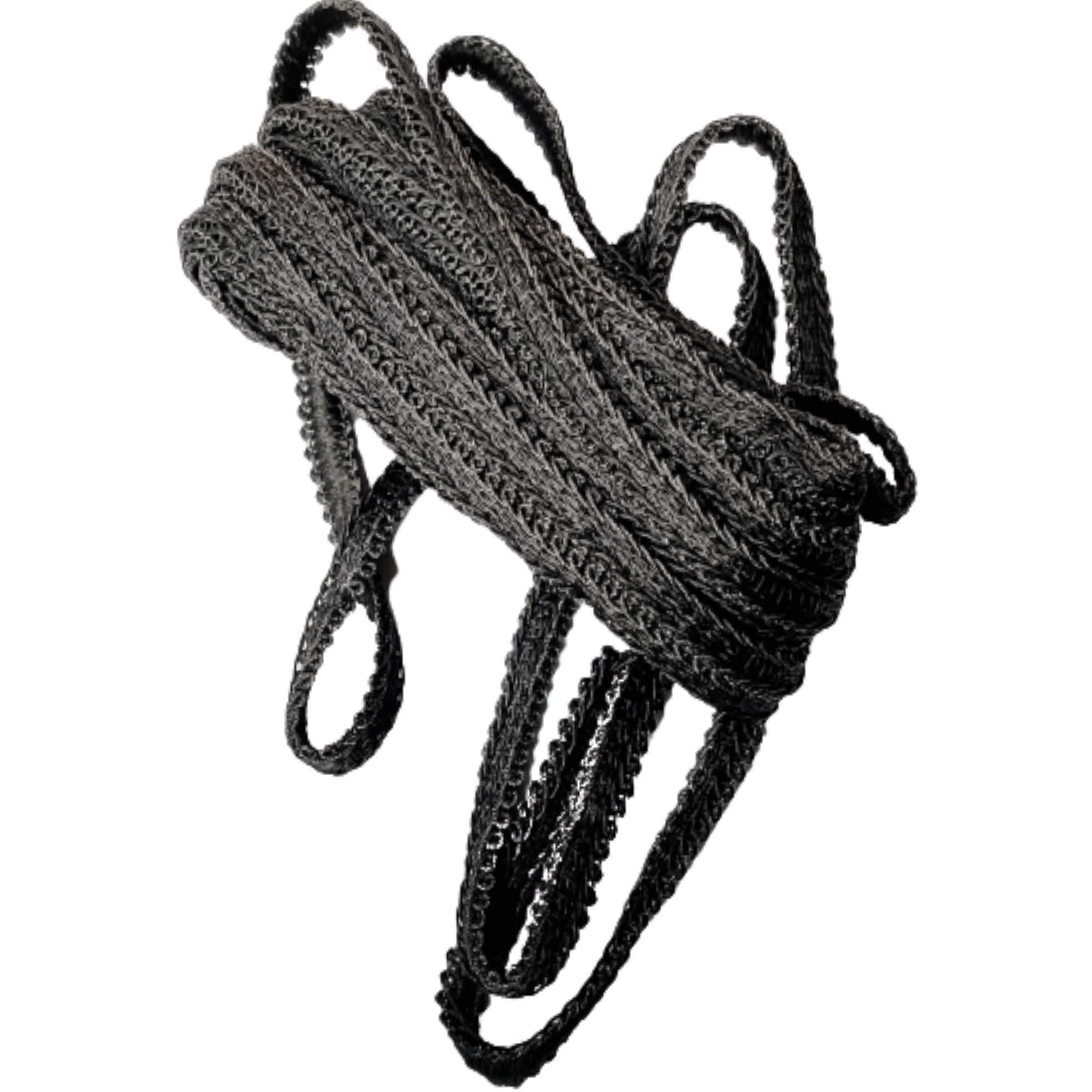 Paushak Boutique Black Outline Lace (9 Metre)