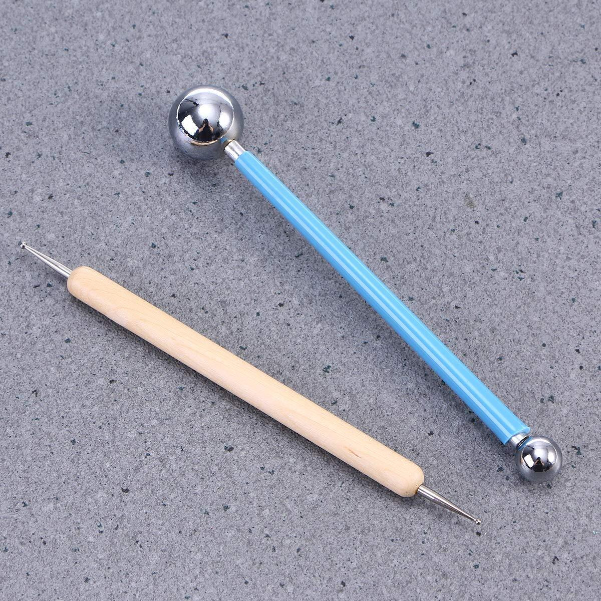 E Shopping  Stylus Tools Set Ceramic Clay Dot Tool Clay Pottery Modeling Kit 10Pcs, Blue