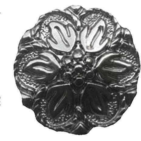 Paushak Boutique Black Flower Button For Indian Dresses For Kurties,Gowns And Party Wears Dresses (Piece Of 7)