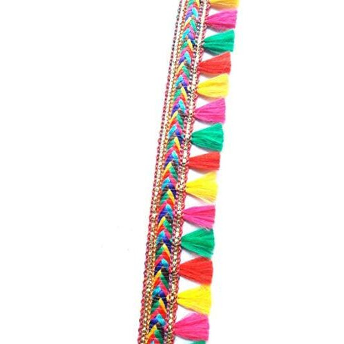 Paushak Boutique Multicolour Tussle Lace (18 Metre)