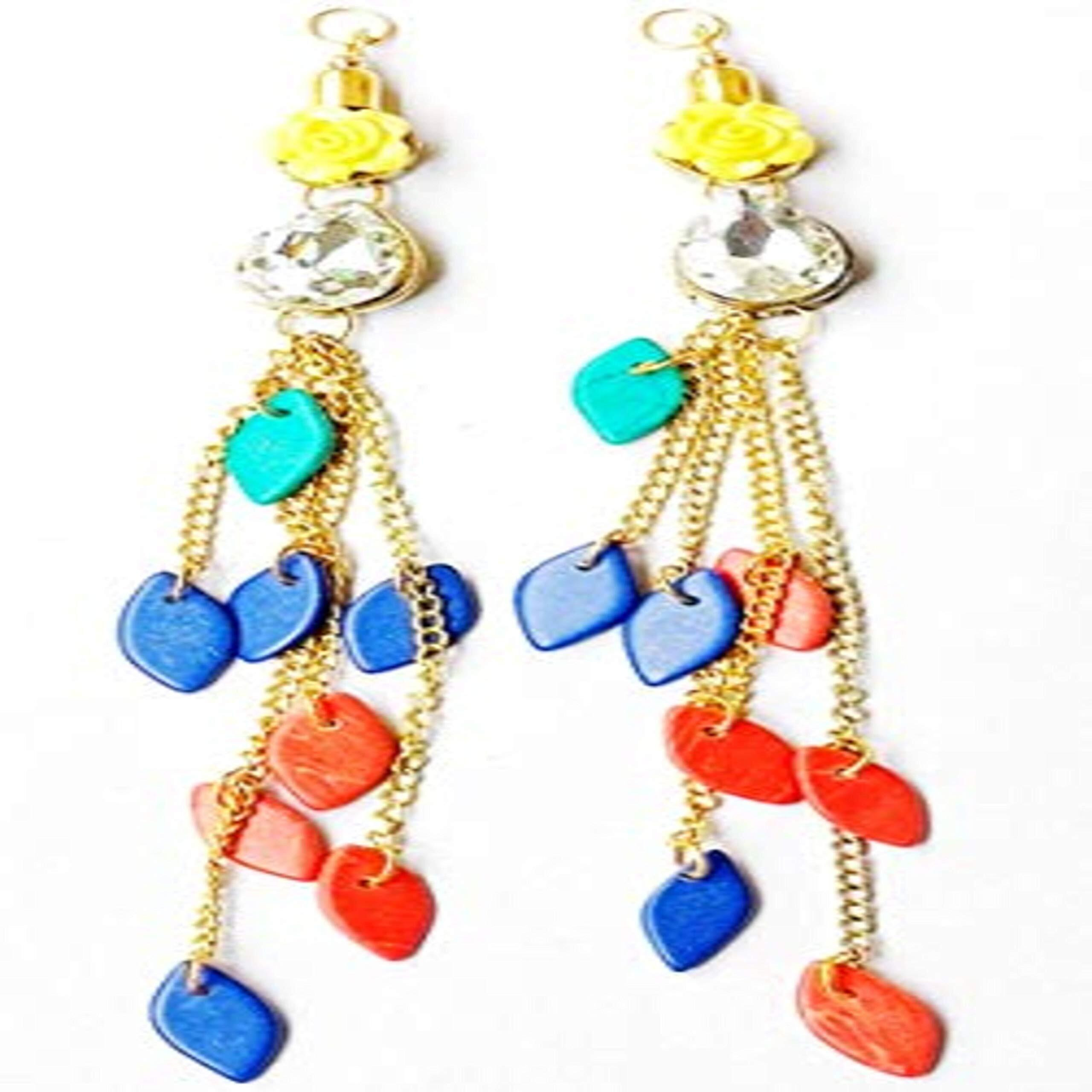 Paushak Boutique Multicolour Lighti Wright Marble Hanging Latkan (1Set)