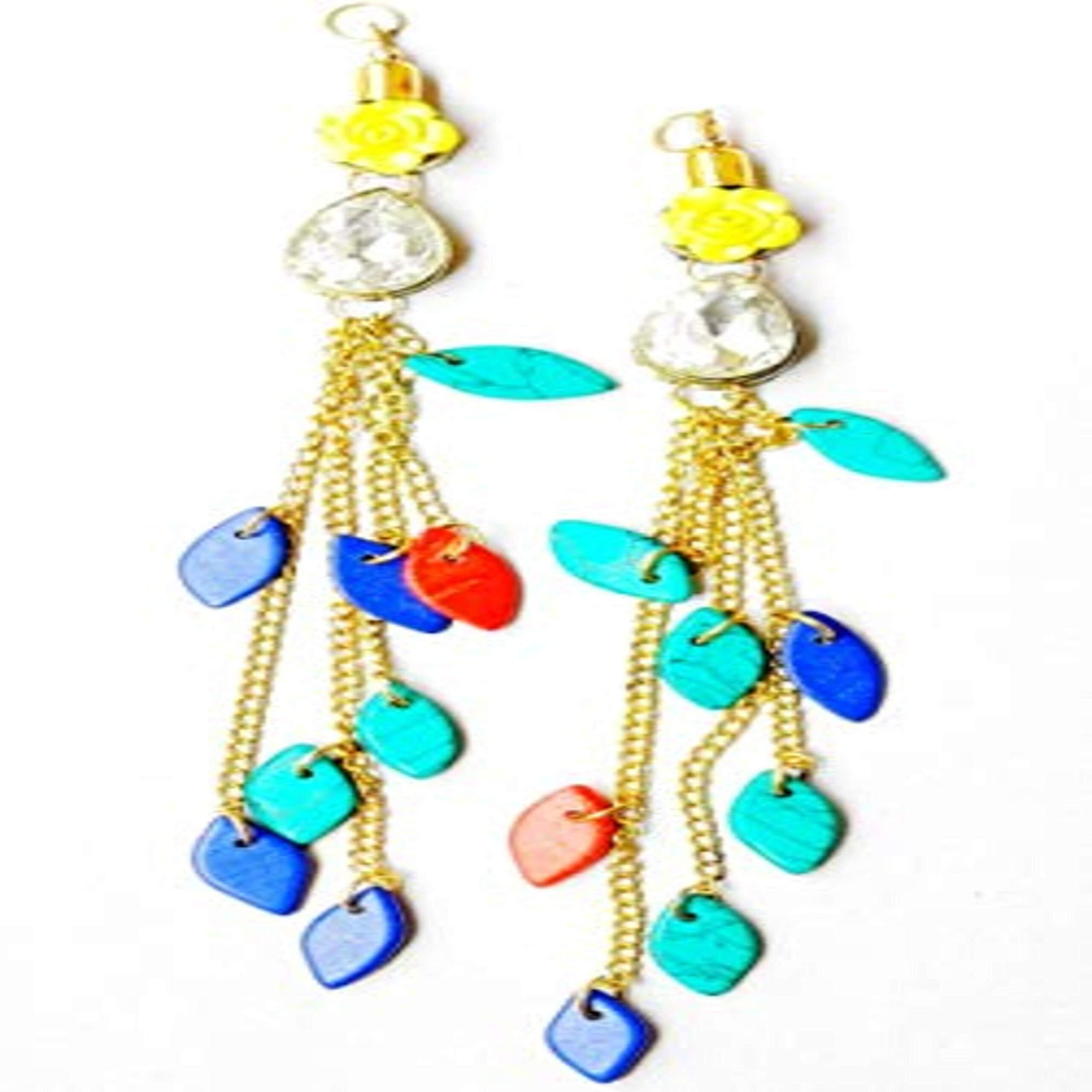 Paushak Boutique Multicolour Lighti Wright Marble Hanging Latkan (1Set)