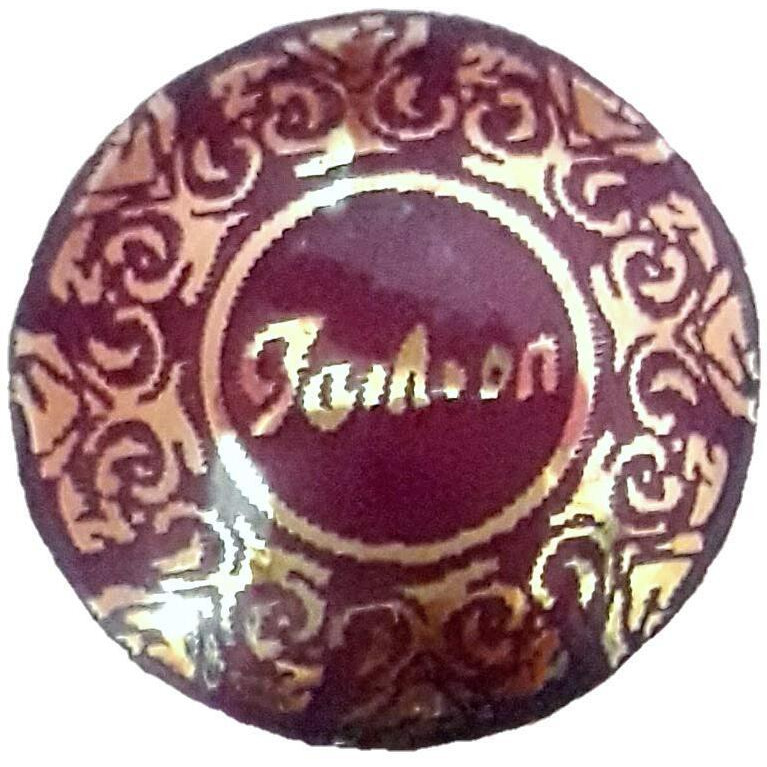 Paushak Boutique Beautiful Violet Golden Print Button (Piece Of 6)