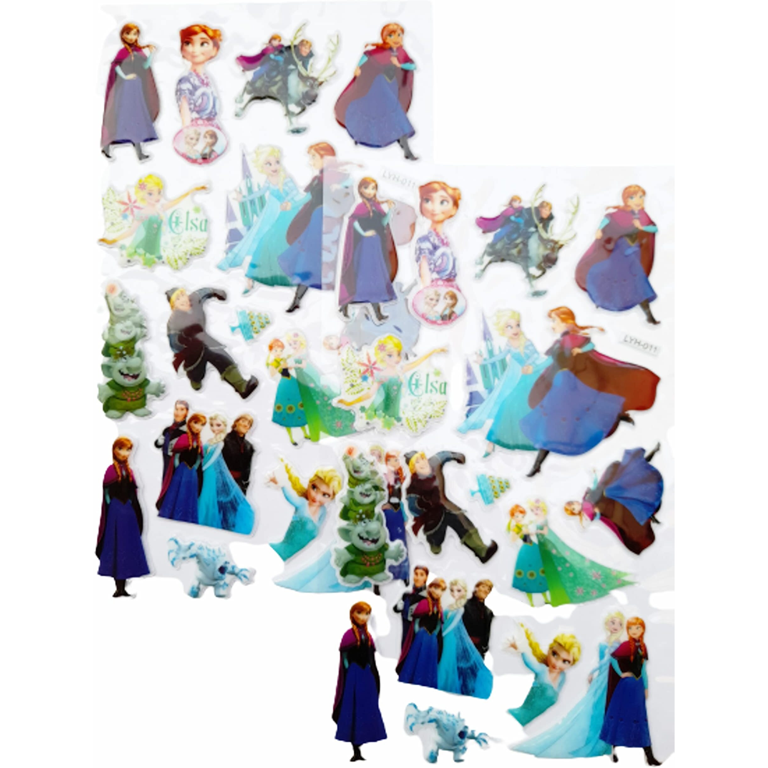 Kcr Paper Frozen Wall Sticker (4.72 X 8.46 Inches, Multicolour)