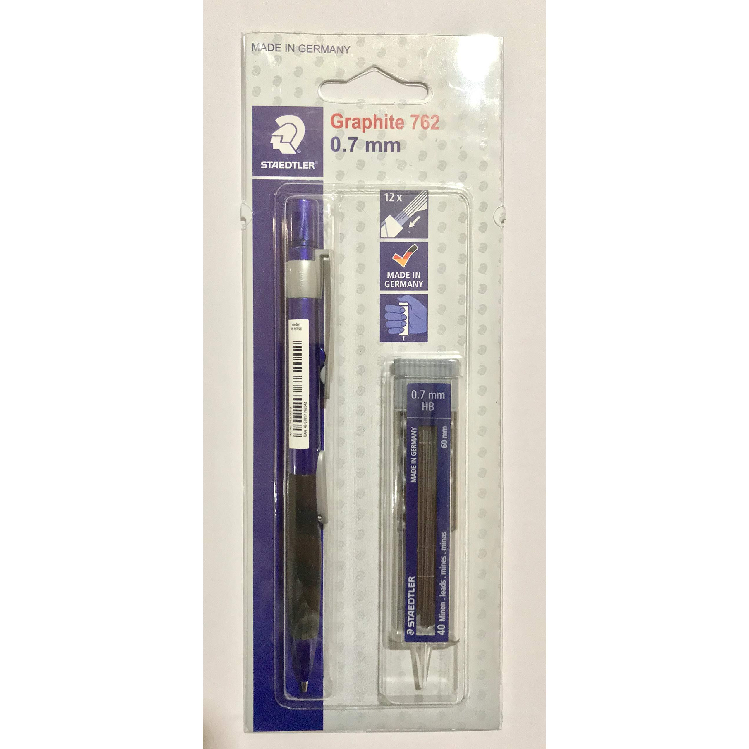 Staedtler 762 Side Click Mechanical Pencil 0.7 Mm With 1 Pack Of 40 Leads