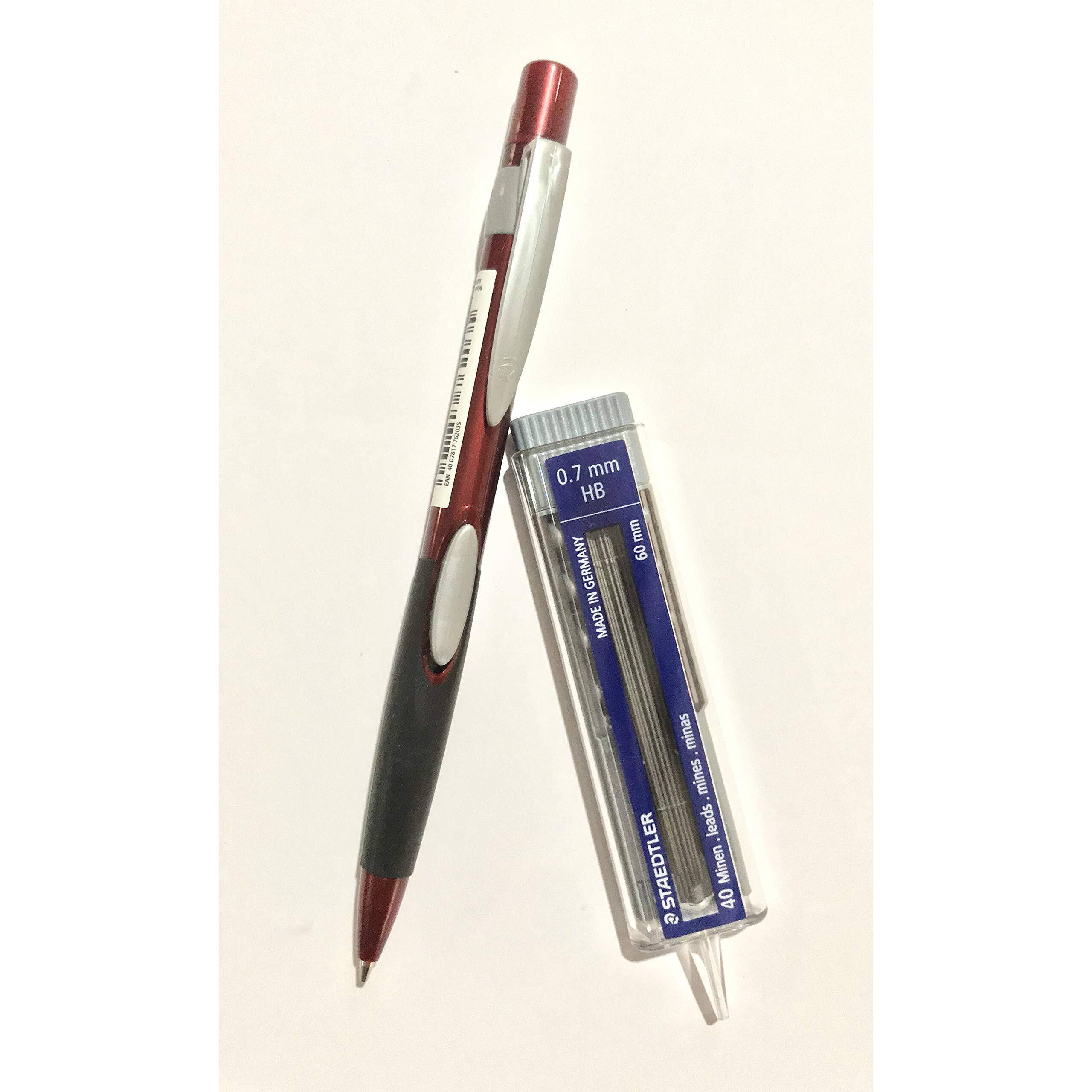 Staedtler 762 Side Click Mechanical Pencil 0.7 Mm With 1 Pack Of 40 Leads
