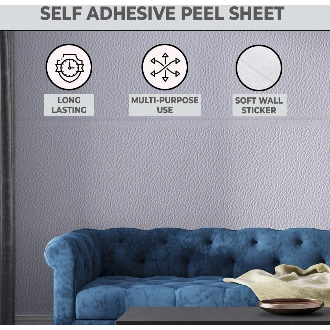 Kuber Industries Soft Wall Sticker For Walls | Quirky Pattern & Self Adhesive Peel Wall Stickers|Pack Of 5 Sheets,70 Cm X 70 Cm