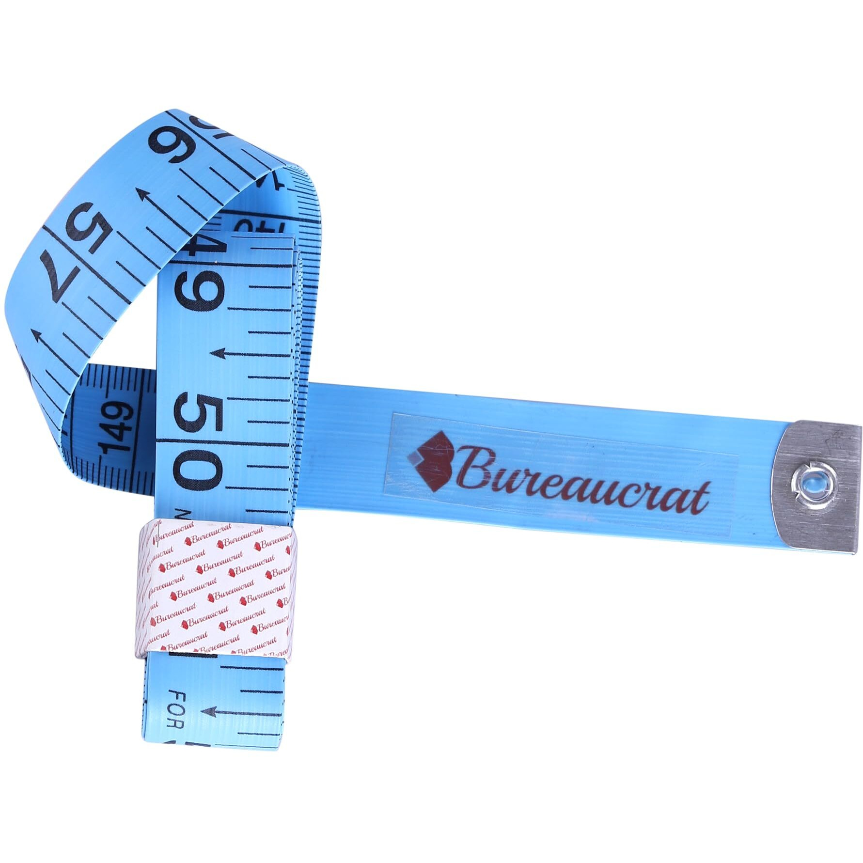 Bureaucrat Measuring Tape - Body Measurement Inch Tape - 60 Inches/150 Cms - Double Side Rulers, Fiberglass, Flexible, Portable,Sewing, Dress Making Tailor's Tape (Blue,Pack Of 6)