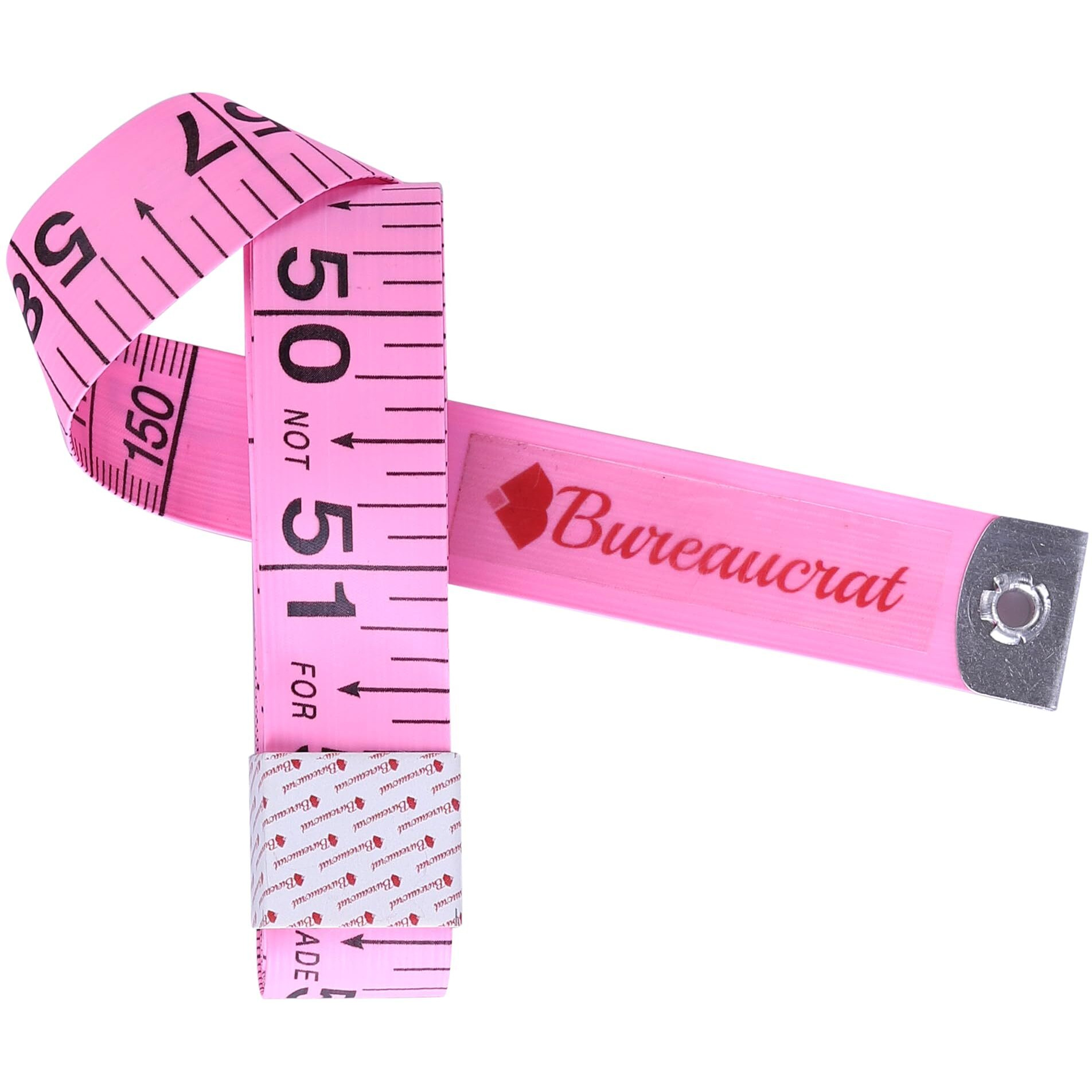 Bureaucrat Measuring Tape - Body Measurement Inch Tape - 60 Inches/150 Cms - Double Side Rulers, Fiberglass, Flexible, Portable,Sewing, Dress Making Tailor's Tape (Pink,Pack Of 5)