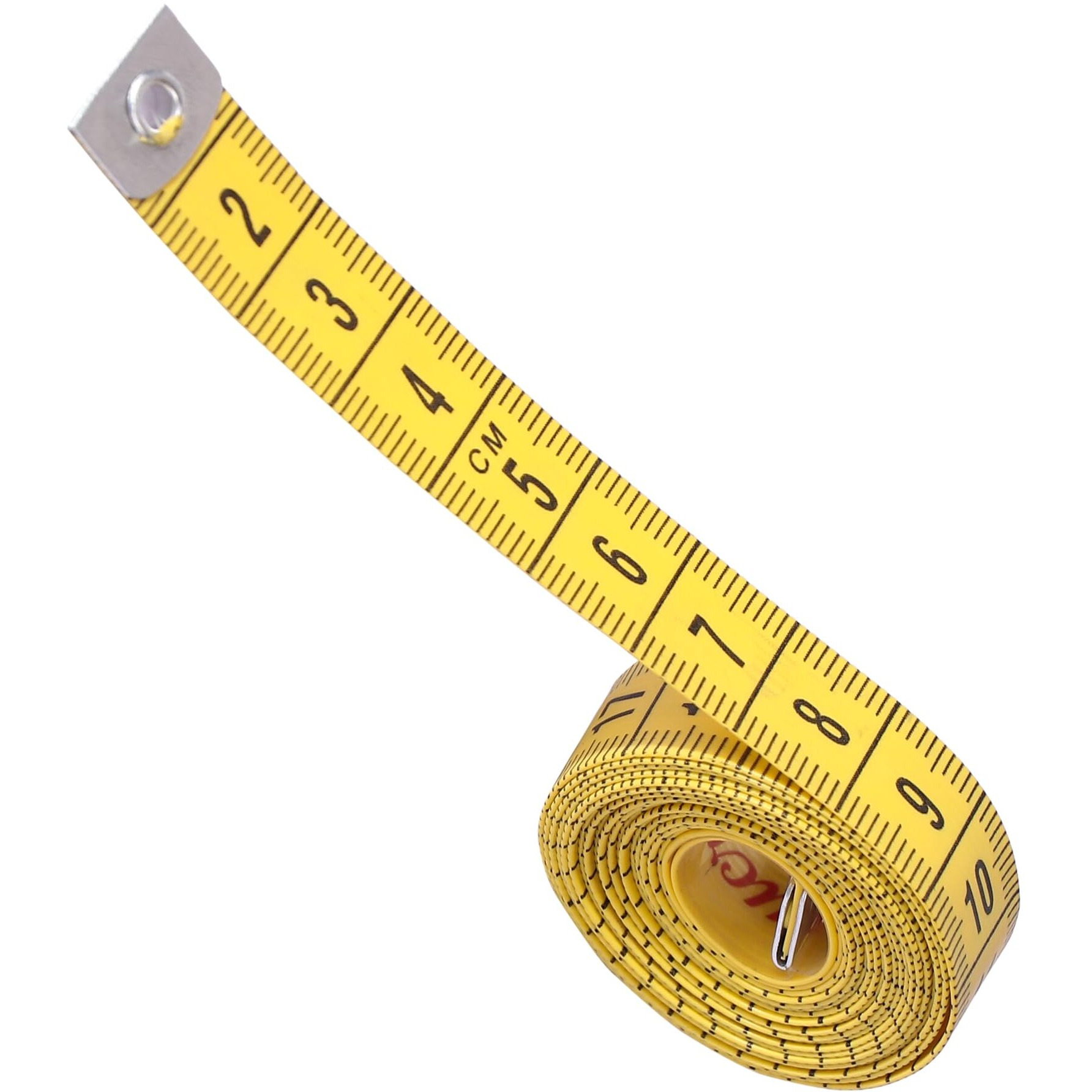 Bureaucrat Measuring Tape - Body Measurement Inch Tape - 60 Inches/150 Cms- Width 13Mm - Double Side Rulers, Fiberglass, Flexible, Portable - Pack Of 2 (Yellow)