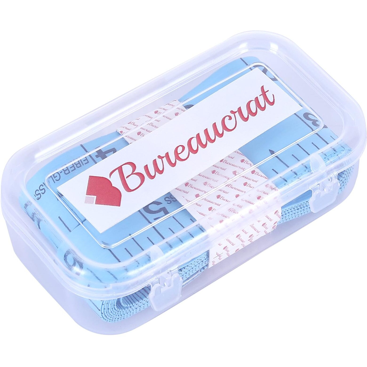Bureaucrat Measuring Tape - Body Measurement Inch Tape - 60 Inches/150 Cms - Double Side Rulers, Fiberglass, Flexible, Portable,Sewing, Dress Making Tailor's Tape (Blue Pack Of 2)