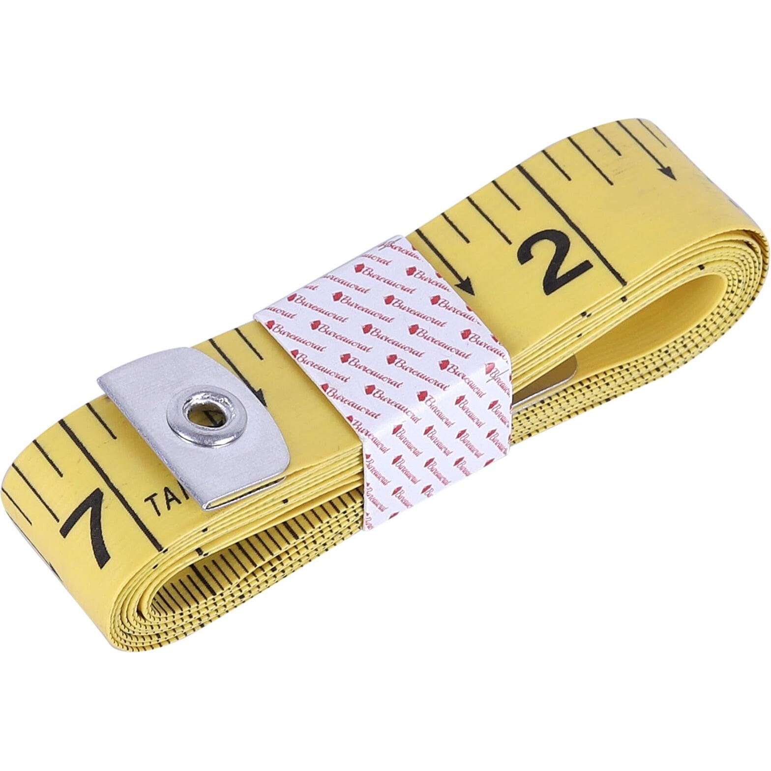 Bureaucrat Measuring Tape - Body Measurement Inch Tape - 60 Inches/150 Cms - Double Side Rulers, Fiberglass, Flexible, Portable,Sewing, Dress Making Tailor's Tape (Pack Of 2-Pink, Yellow)