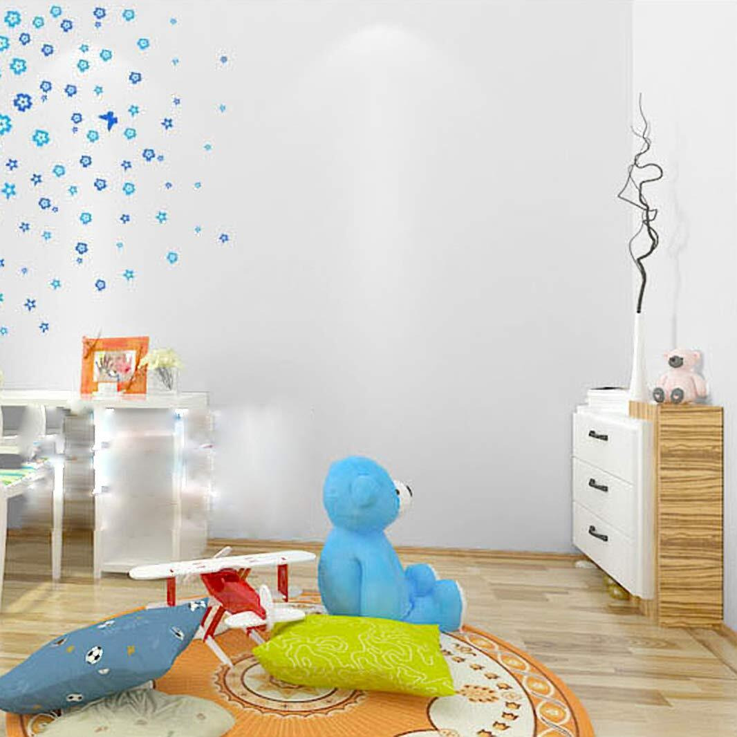Wolpin Wall Stickers Wallpaper Solid White Colour (45 X 300 Cm) Decorative Wallpaper