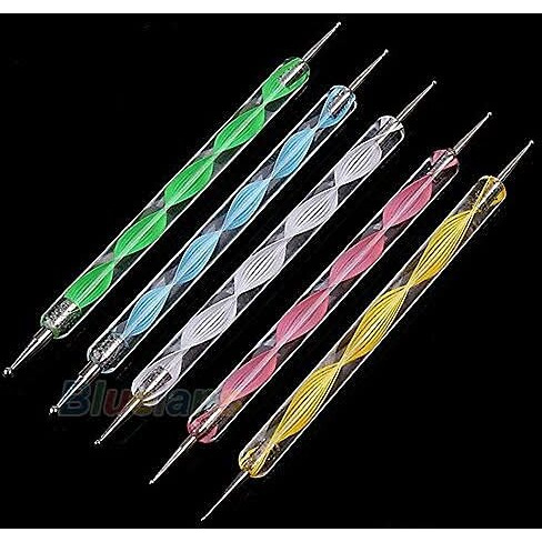 E Shopping  Tool Set With Mandala Emboss Tool Ball For Nail Art, Pottery Ceramic, Polymer Clay - Multicolour