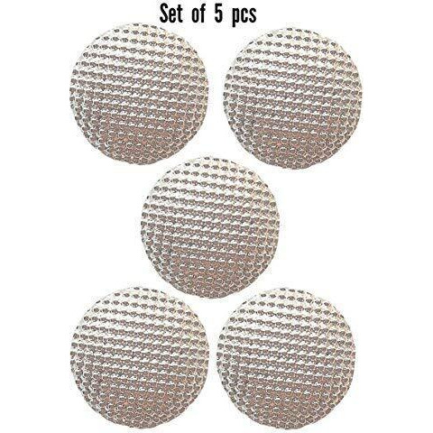 Paushak Boutique Dotted Line Peach Button (5 Pieces)