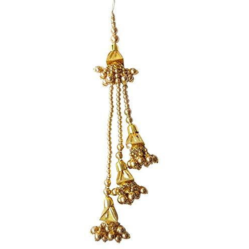Paushak Boutique Golden Moti 3 Triangle Lehenga Latkan (Set Of 1)