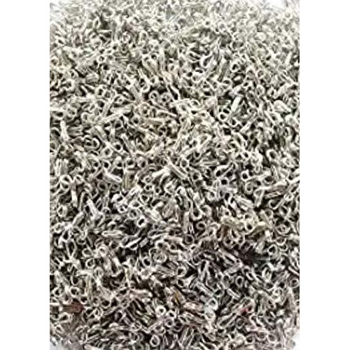 Paushak Boutique Used For Tailoring Material Ladies Silver Blouse Hook (Pack Of 5) Each Pack Contains 100 Pieces