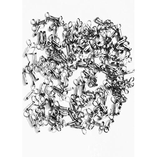 Paushak Boutique Used For Tailoring Material Ladies Silver Blouse Hook (Pack Of 5) Each Pack Contains 100 Pieces