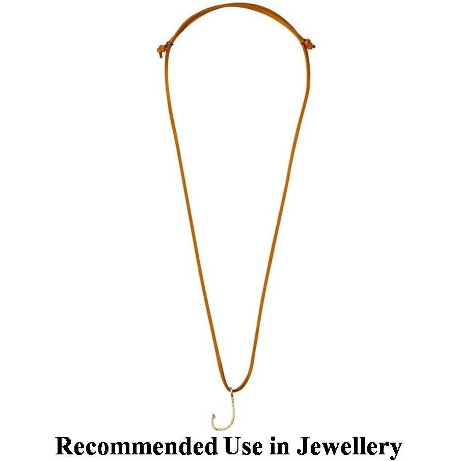 Lify Leather Cord/Bracelet Cord/Necklace Cord-3Mm Thick-Tan Color - 60Cm Long- 1Pair, Brown