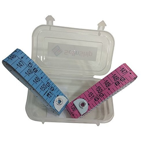 Sellnship Sewing Measuring Ruler Extra Heavy Durable Double Ink Coated Tailors Measurement Tape 1.5 Meter (Multicolor Pack Of 2)