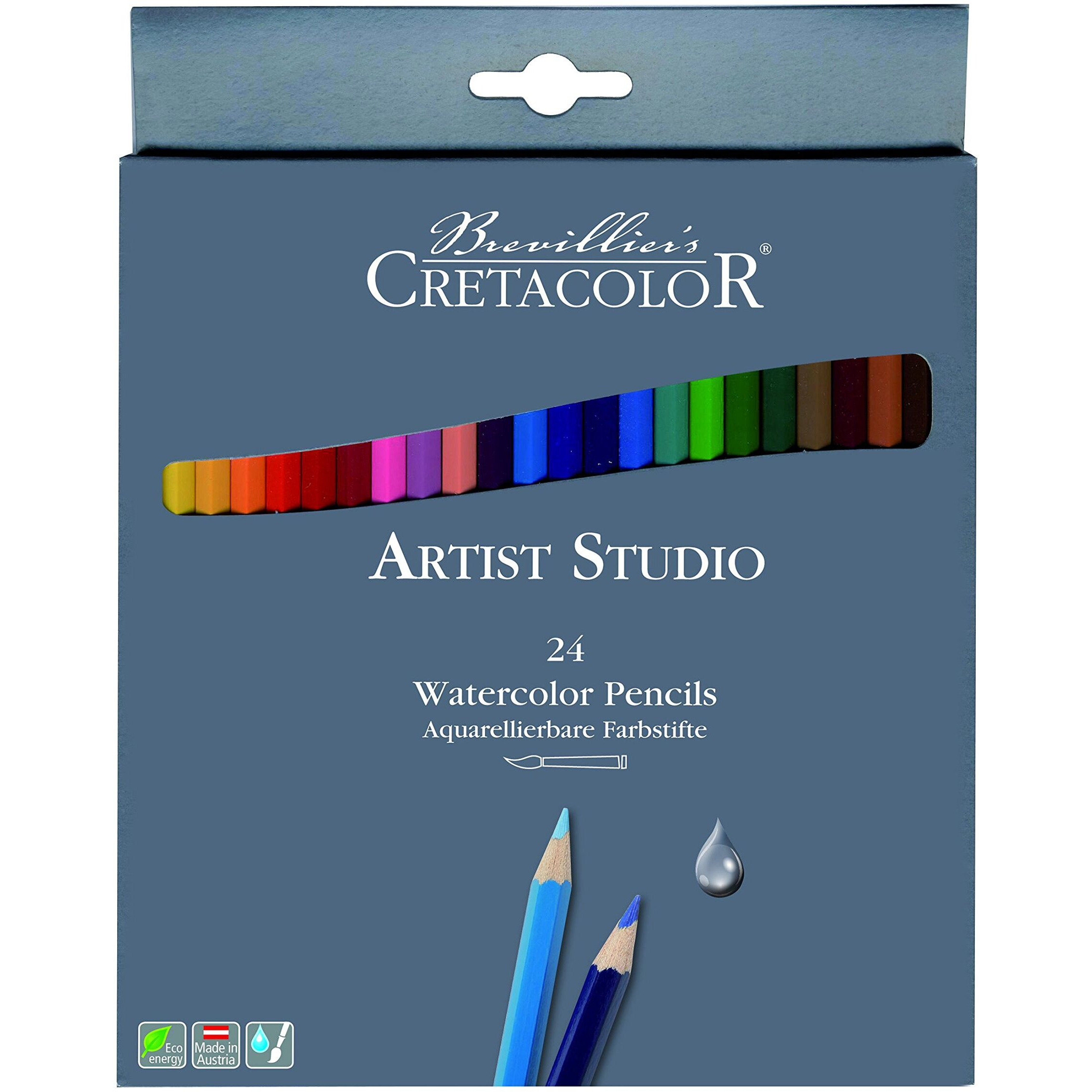 Cretacolor Artist Studio Watercolor Pencils-24 Pencils|Multicolor