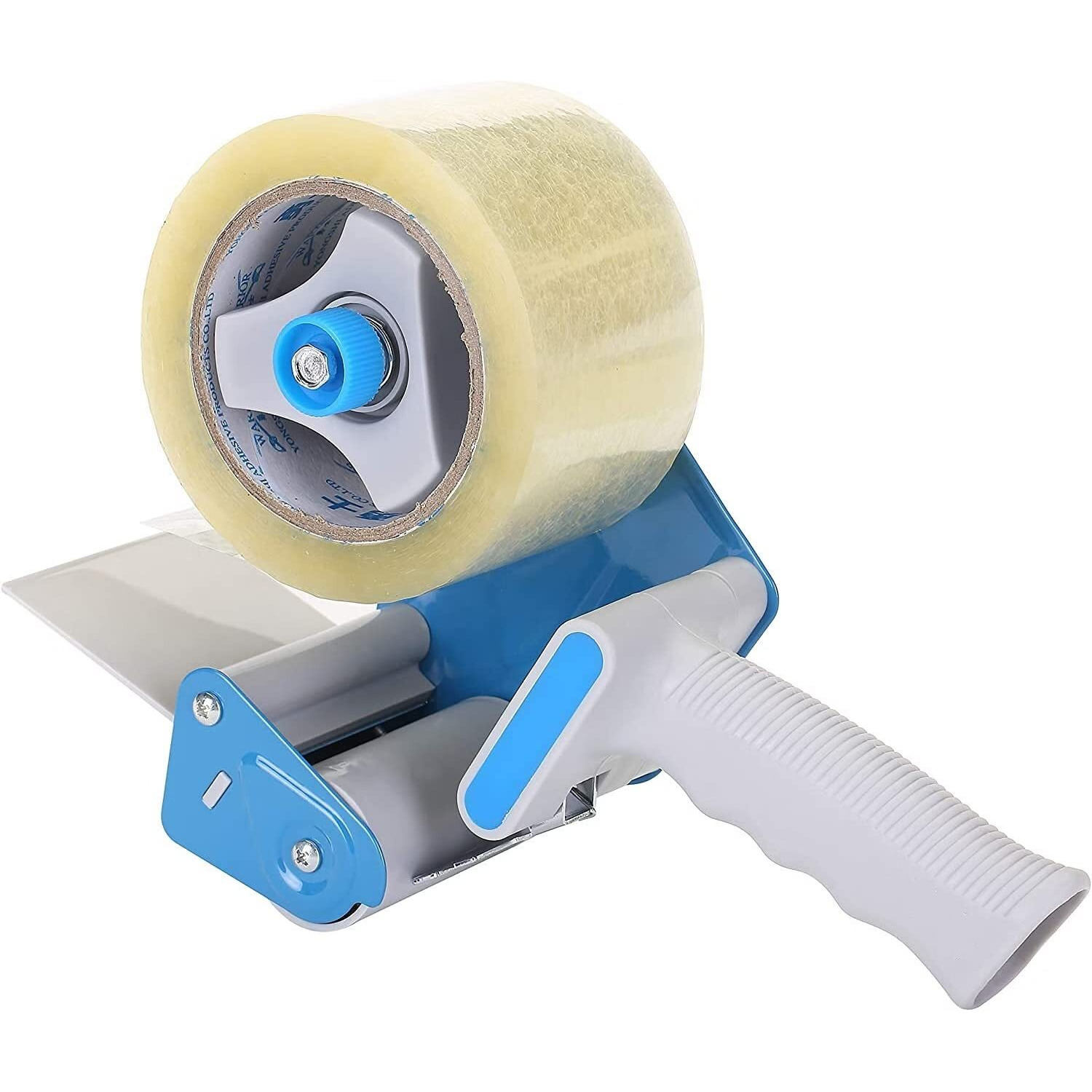 Hirparag 3 Inch Stainless Steel Blade With Plastic Handheld Tape Dispenser, Packaging Tape Cutter, Multi Color, Pack Of 1