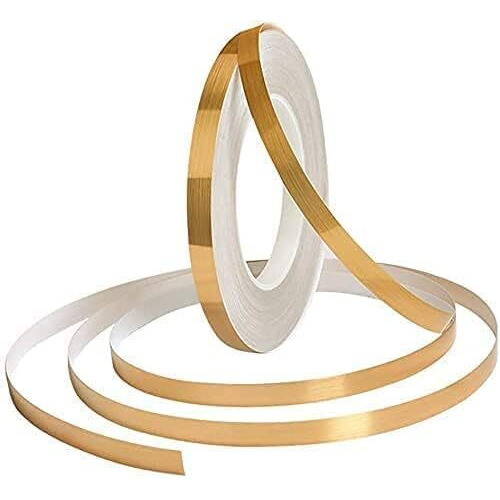 Reil Raid Tile Decoration Gap Sealing Strip Decoration Repair Floor In Hall Decor Sticker Oil Water Proof Gap Strip Stickers Self-Adhesive Golden Line Border Living Room Kitchen Bathroom Bedroom Tape