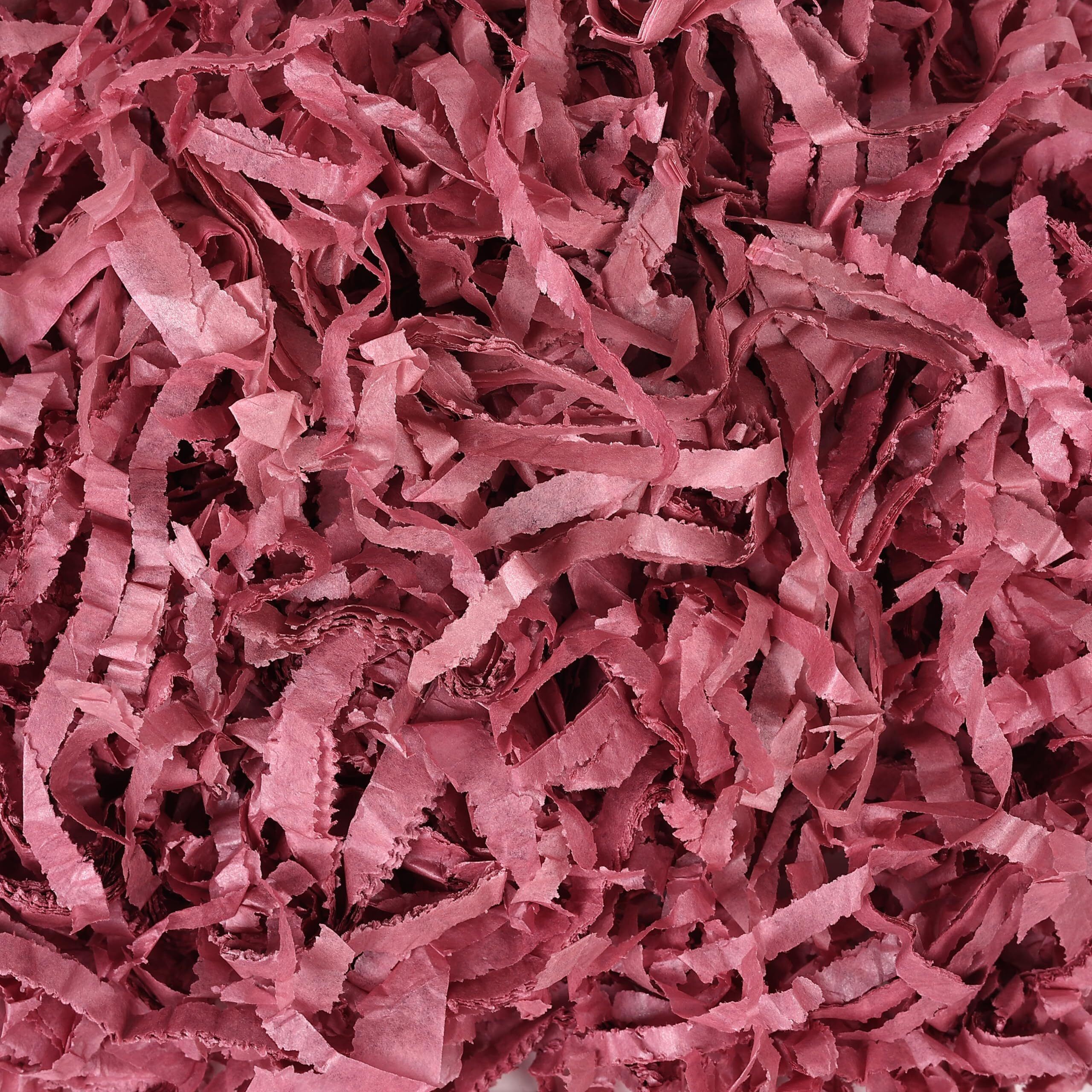 Kidsy Winsy Shredded Tissue Paper For Packaging (Pink, 100 Gms)| Diy Art & Craft Colour Paper Strips| Gift Packing Material For Basket & Hamper Filling, Birthday Gift Boxes| Non - Toxic
