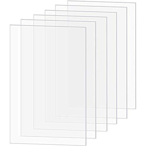 Bigmall Transparent Acrylic Sheet (12 X 6 Inches X 4 Mm) - Pack Of 4 Pieces
