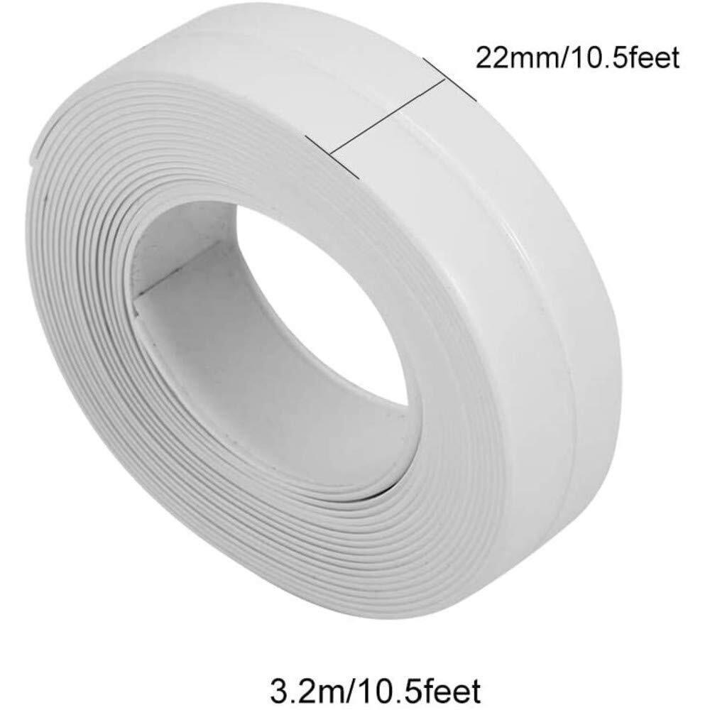 Store Onicorn Caulk Pe Flexible Self Adhesive Tape Waterproof Sealing Tape Sealant Strip For Kitchen (White), 2 Pieces