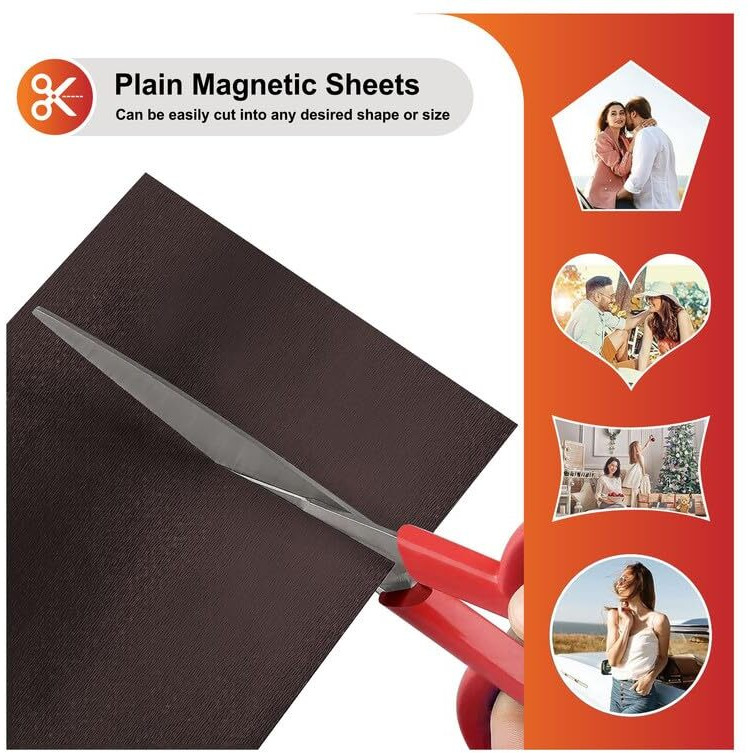 Townbus - Pack Of 2 |12&quotX12" | 0.5Mm Thin Plain Flexible Magnetic Sheets | Non Adhesive | For Crafts, Diy