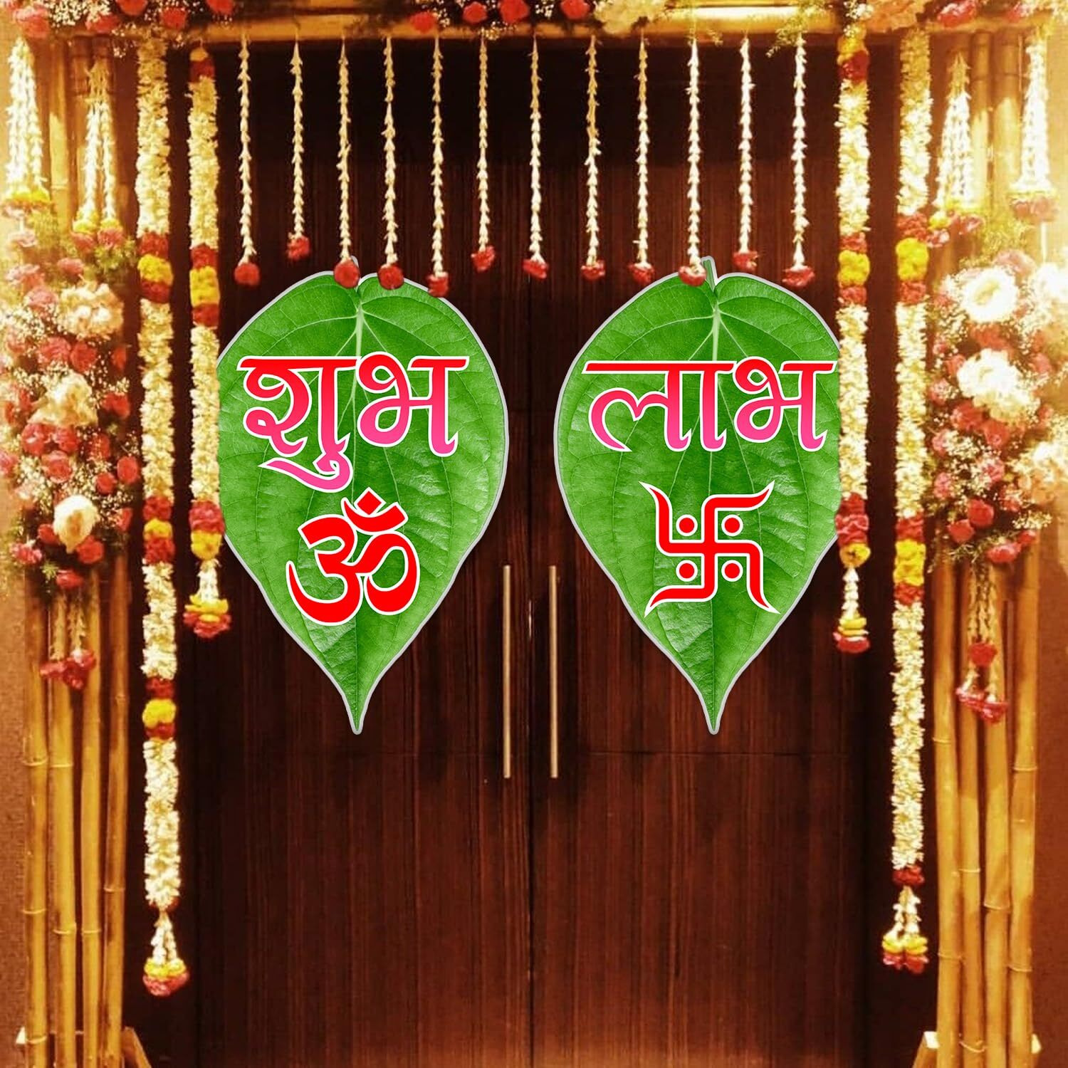 Zyozique Shubh Labh Sticker For Diwali Decorations | Diwali Stickers For Home Decorations | Diwali Festival Of Lights (Pack Of 2)