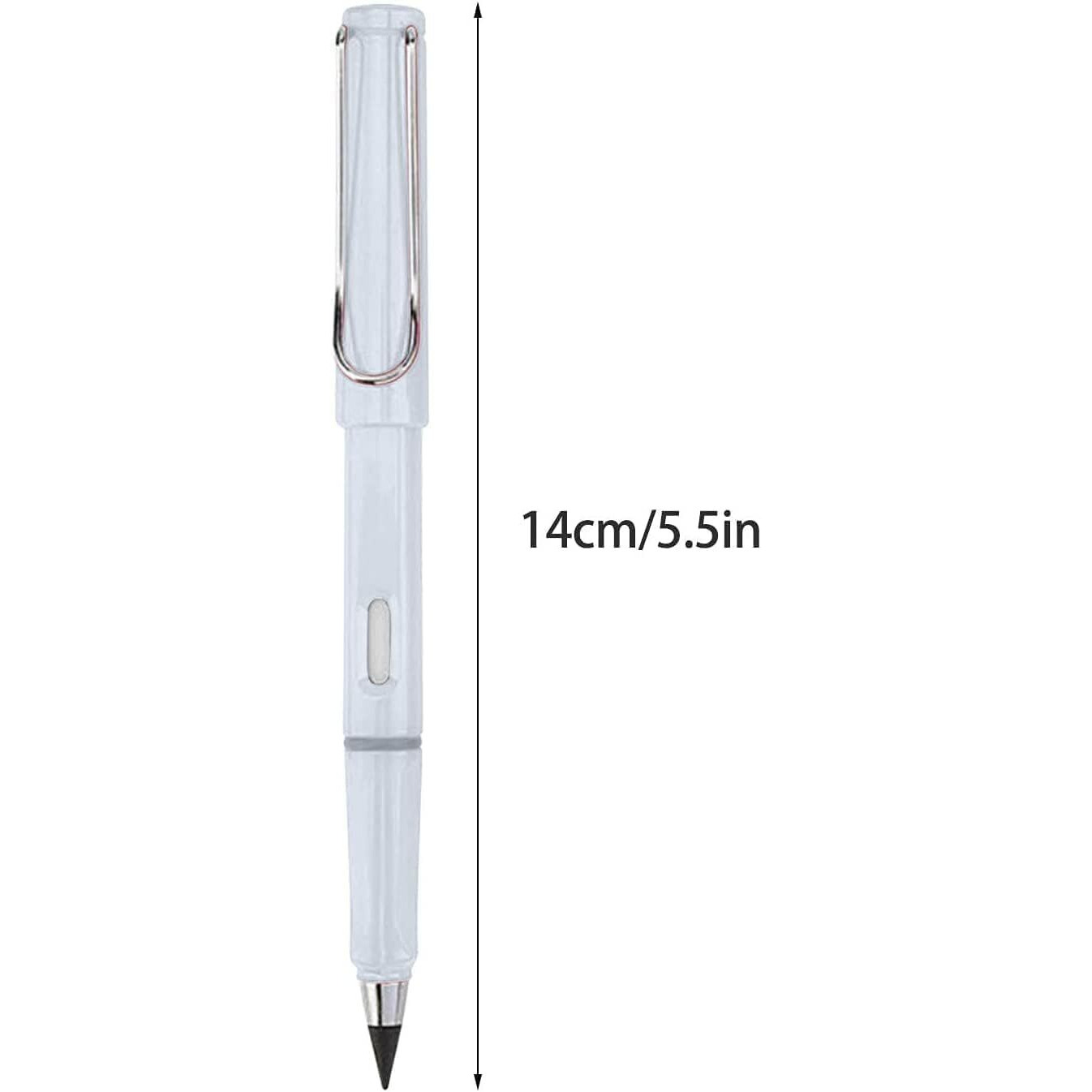 Digsmorden 4Pcs Of Never Ending Inkless Pencils Infinity Everlasting Replaceable Graphite With 1Pc Of Pencil Case Portable Eraser Reusable