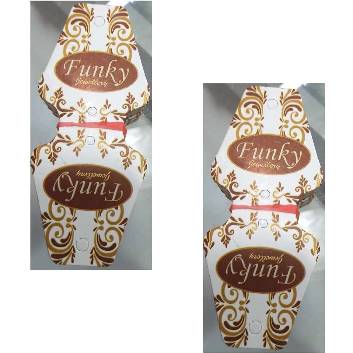 Diy Crafts Pack Of 300 Pcs, 1St Image, Jewellery Display Cards For Necklaces, Bracelets, Ear Studs, Earrings, Anklets (White) Jeweller (Pack Of 300 Pcs, 1St Image)