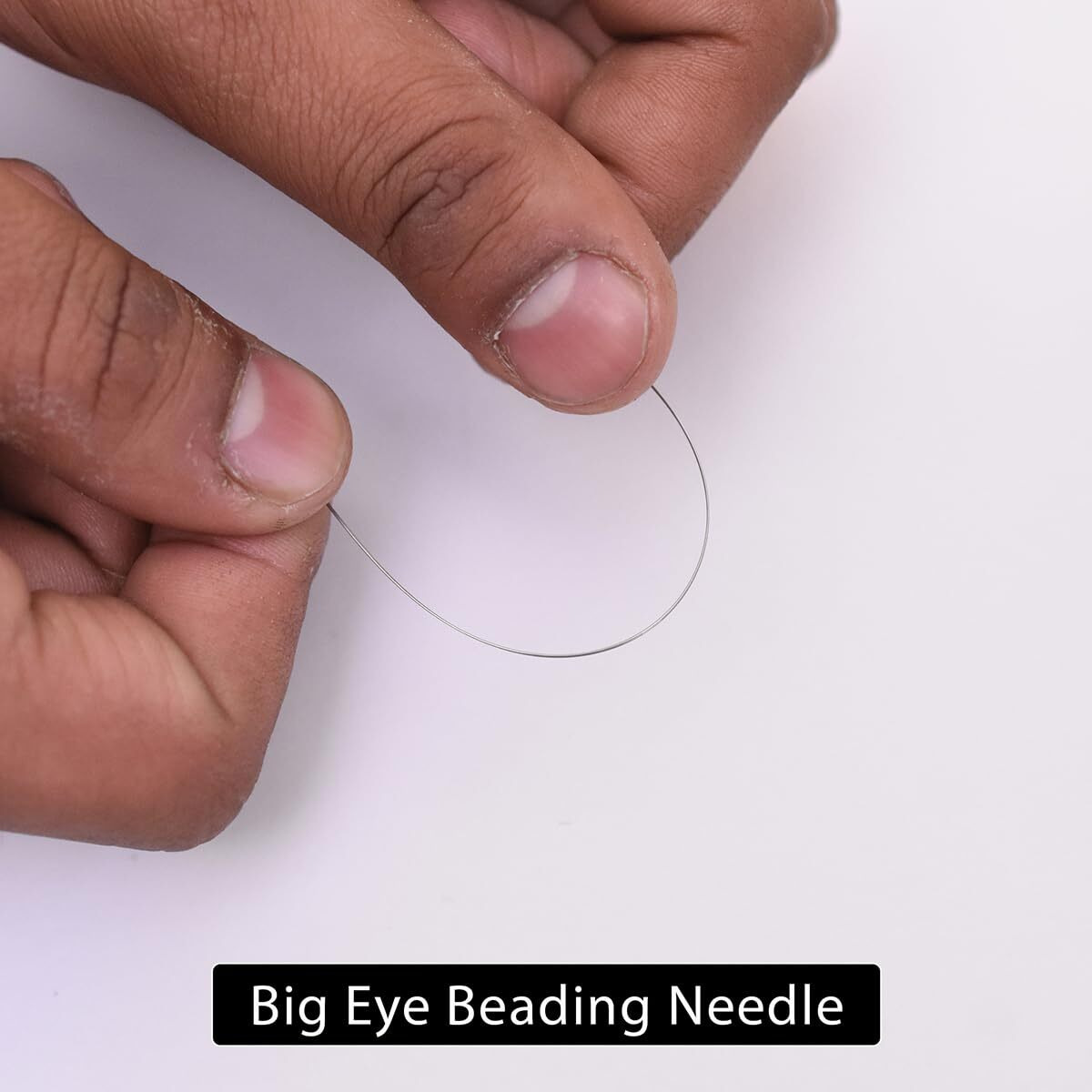 Embroiderymaterial Big Eye Beading Needle For Embroidery Beading Purpose Pack Of 1 Needles Set
