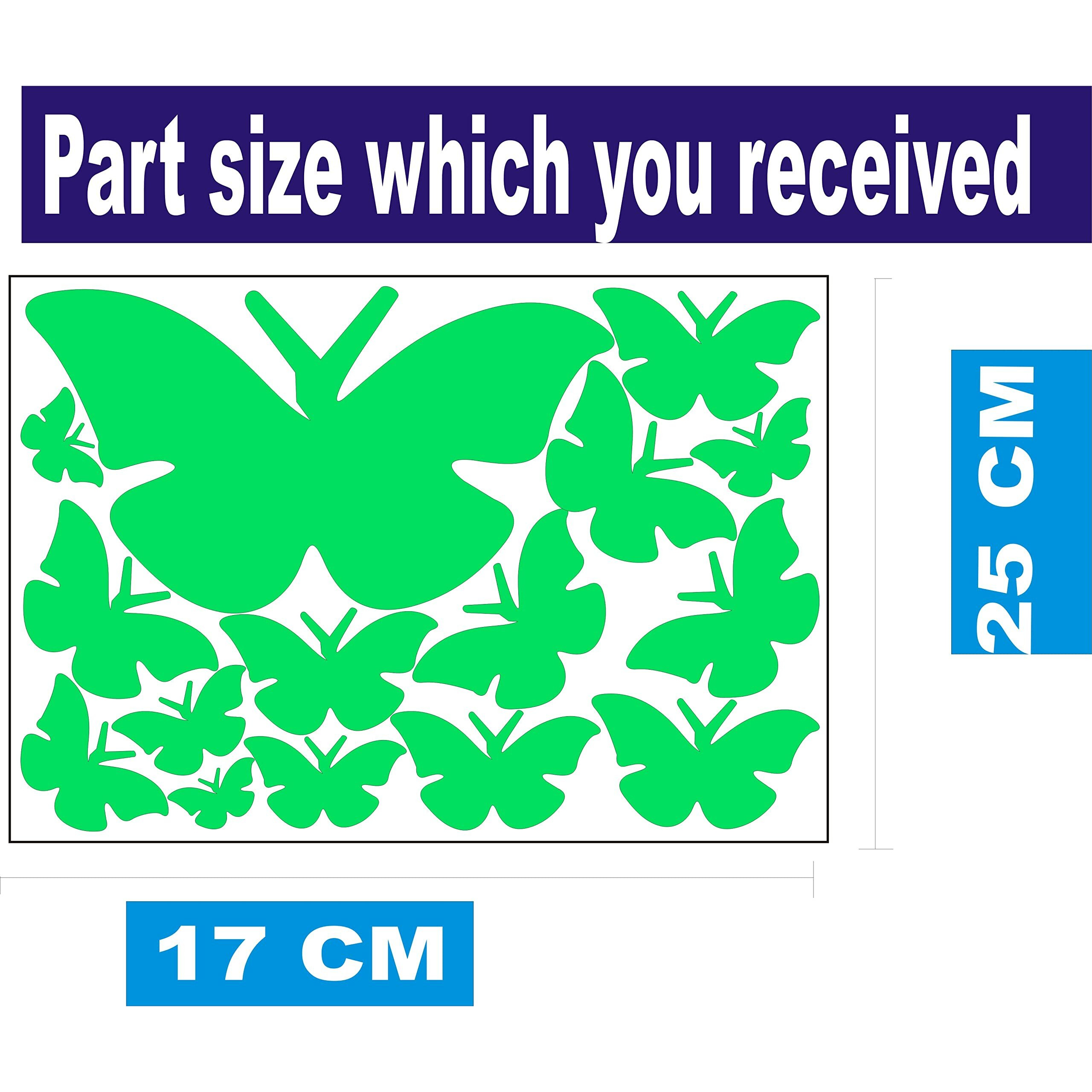 Monk Wish Butterfly Radium Glow In The Dark Wall Stickers For Kids Room And Decoration