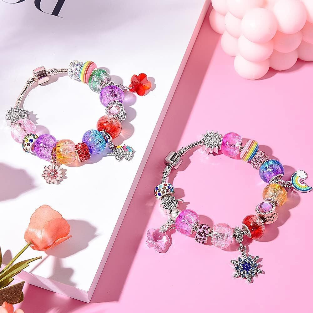 Diy Crafts 130, Unassorted European Craft Beads Large Hole Lampwork Spacer Beads Colorful European Beads For Diy Necklace Bracelet Jewelry Making Mix Random Color Dno5 Contain P(130)