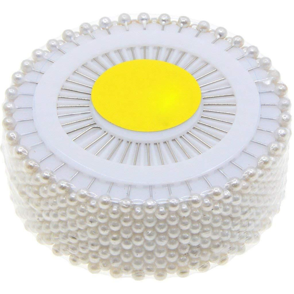 Diy Crafts Design No  10, Pack Of 144 Pcs, Decorative Round Faux Pearl Head Corsage Sewing Pins Straight Dressmaking Pins (White) Sewing Pins Straigh (Design No  10, Pack Of 144 Pcs)