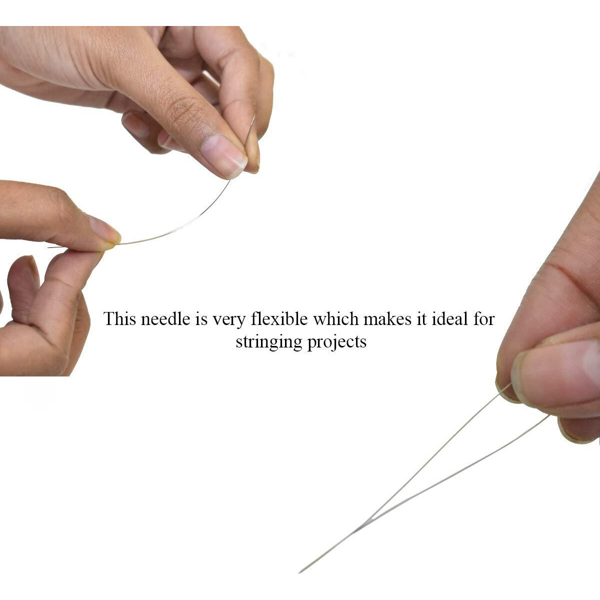 Embroiderymaterial Big Eye Beading Needle For Embroidery Beading Purpose Pack Of 1 Needles Set