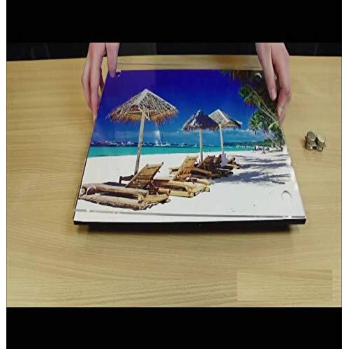 Bigimall Acrylic Sandwich Sheet Board (Transparent - 18 X 24 Inches)
