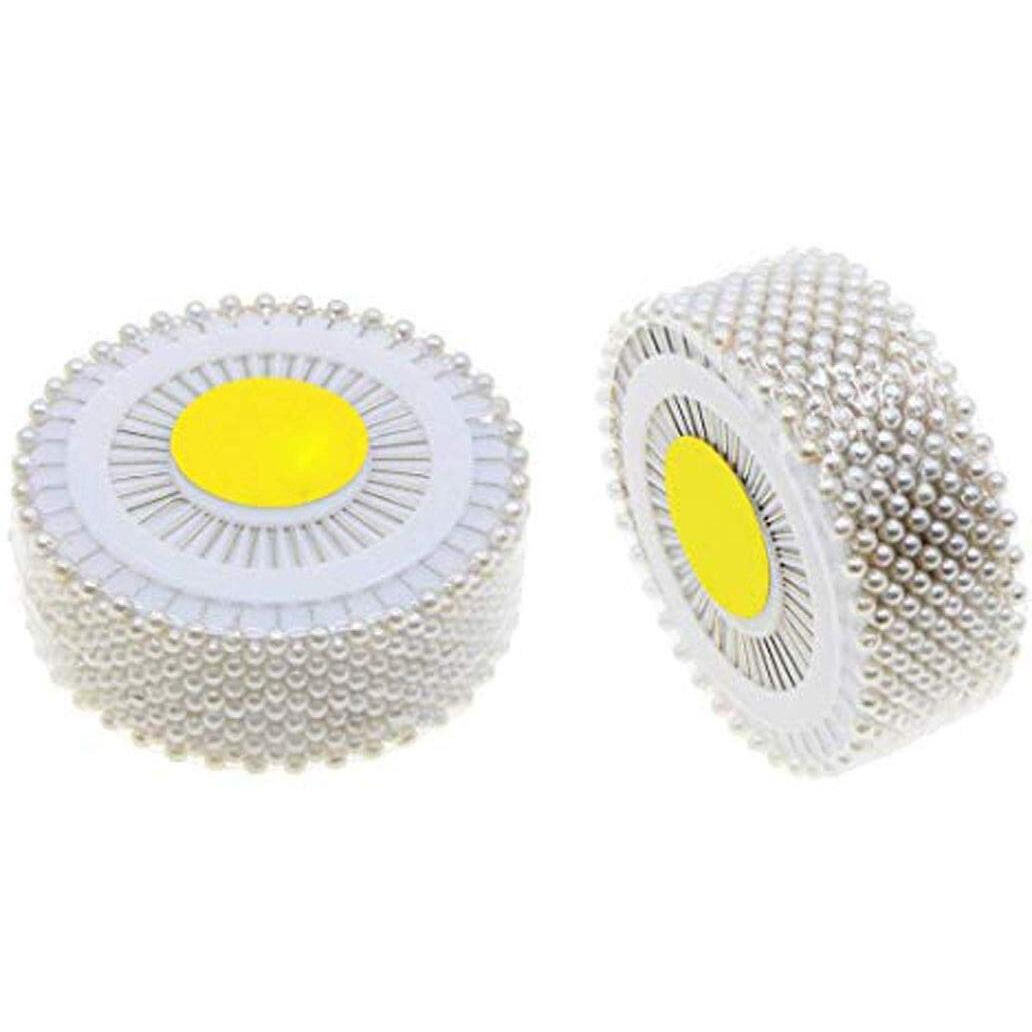 Diy Crafts Design No  4, Pack Of 960 Pcs, Decorative Round Faux Pearl Head Corsage Sewing Pins Straight Dressmaking Pins (White) Sewing Pins Straight (Design No  4, Pack Of 960 Pcs)