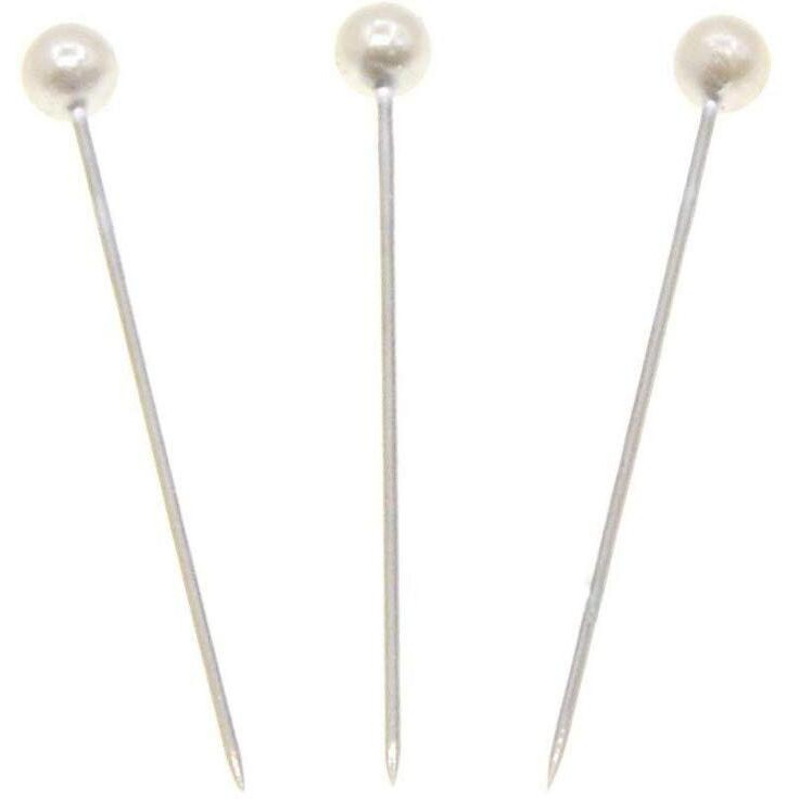 Diy Crafts Design No  4, Pack Of 960 Pcs, Decorative Round Faux Pearl Head Corsage Sewing Pins Straight Dressmaking Pins (White) Sewing Pins Straight (Design No  4, Pack Of 960 Pcs)