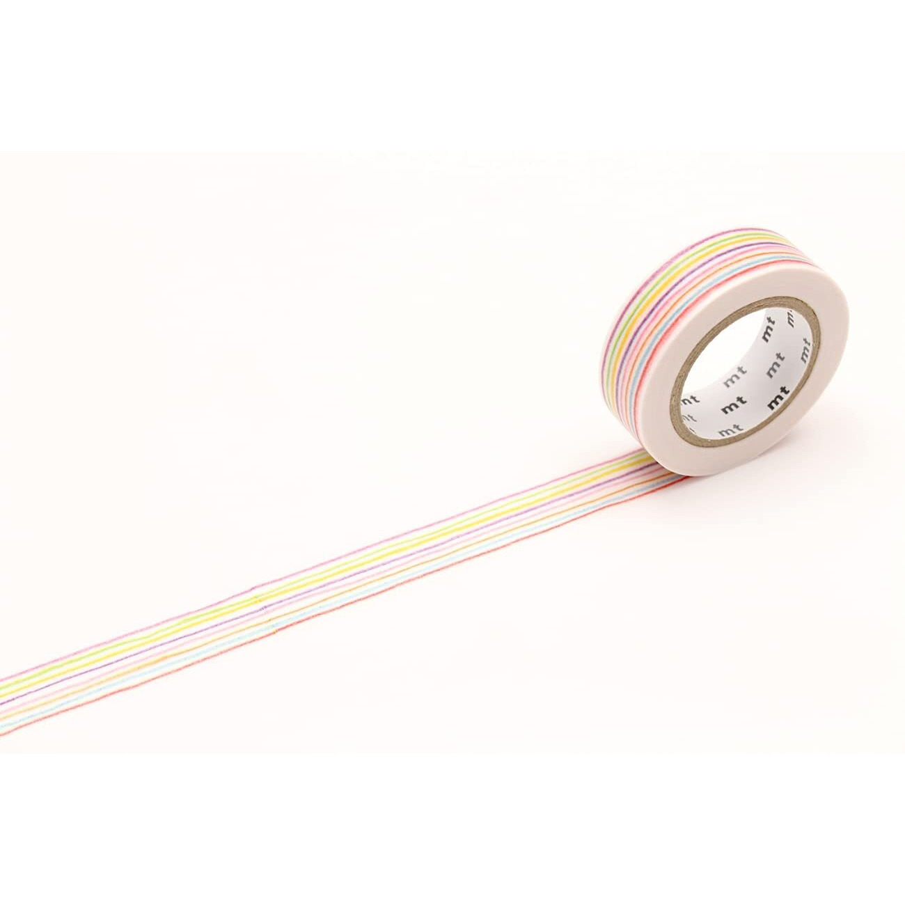 Mt Washi Masking Tape Ex Series, 15 Mm X 10 Mtrs Shade - Iro Enpitsu Border, (Pack Of 1)